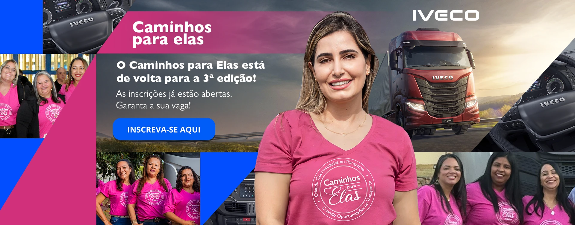 Em parceria com o SEST SENAT, a iveco oferece um curso profissionalizante para mulheres que possuem CNH C,D ou E!
